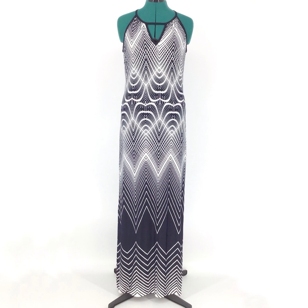 J by ASM Fashions Halter-Style Maxi Dress, Medium